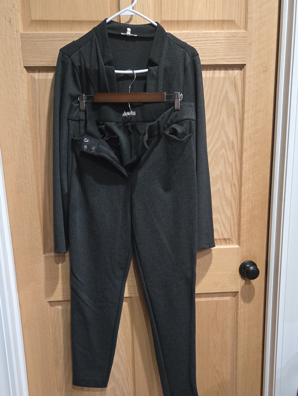 Maurices Career Suit Blazer Matching Pants L